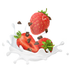 Protein Erdbeer-Joghurt mit Schoko-Stückchen