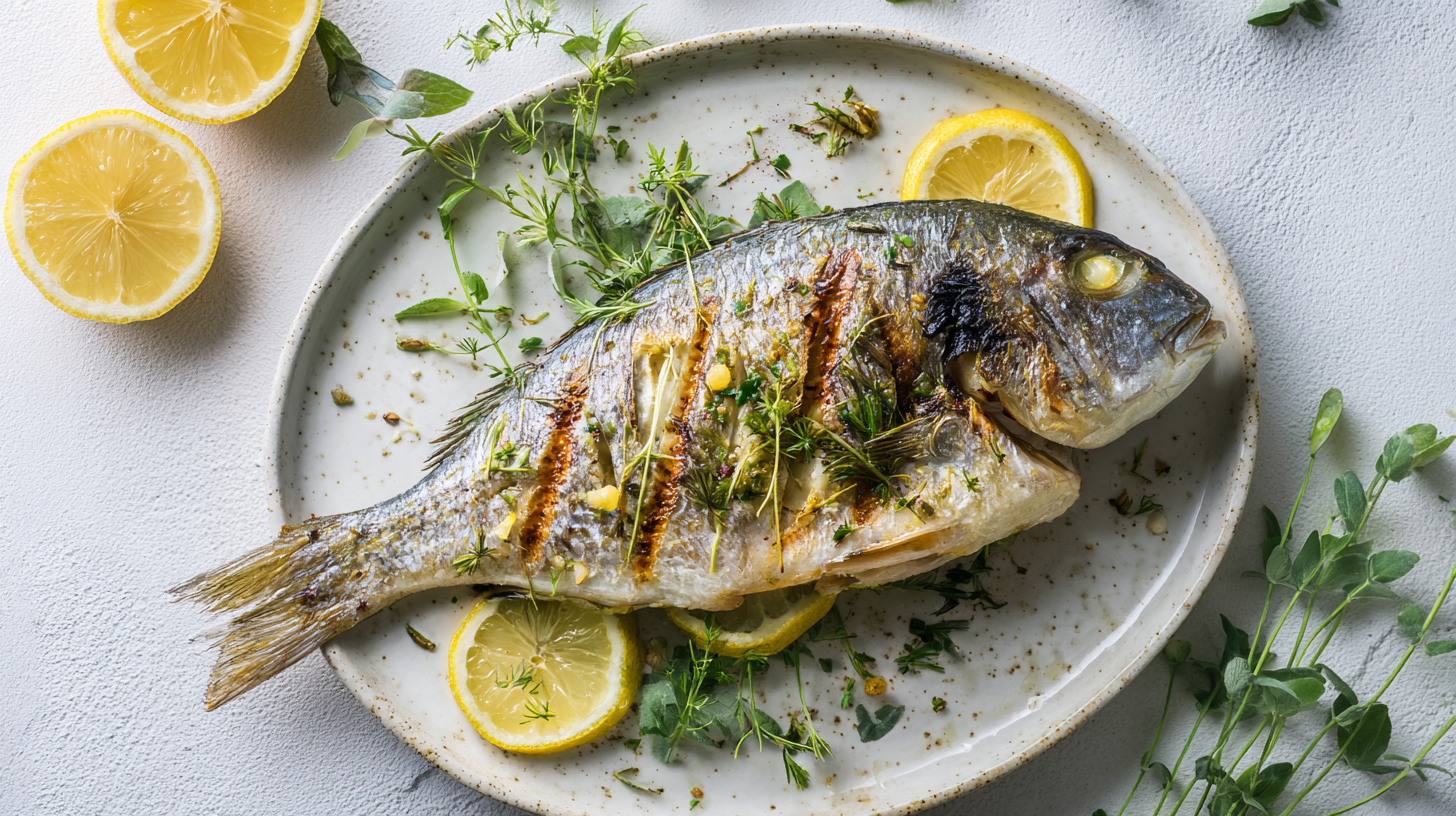 Dorade mit Kräutern