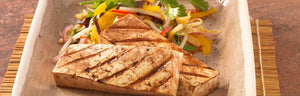 marinierter Grill-Tofu mit asiatischem Gemüse