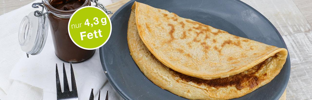 Crêpes mit Nuss-Nougat-Füllung