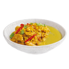 Genuss Gericht Curryreis Hühnchen