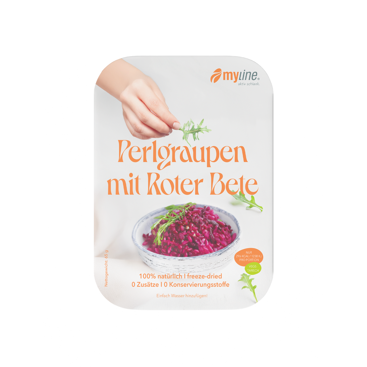 Genuss Gericht Perlgraupen mit Roter Bete (vegetarisch)