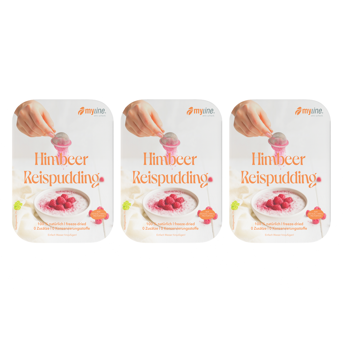 Genuss Gericht Himbeer Reispudding (vegetarisch)