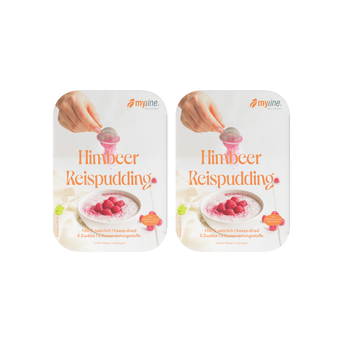 Genuss Gericht Himbeer Reispudding (vegetarisch)