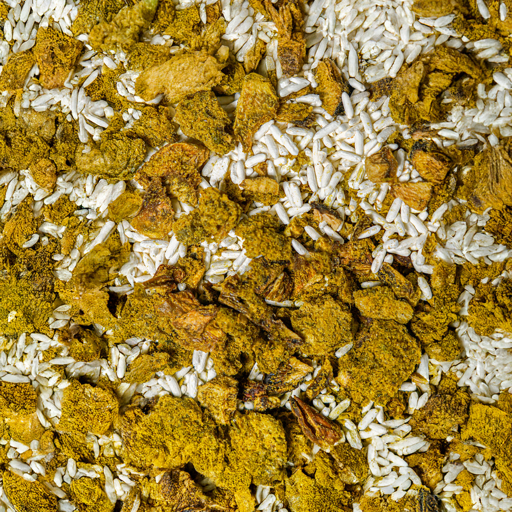 Genuss Gericht Spinat-Risotto mit Pilzen (vegan)