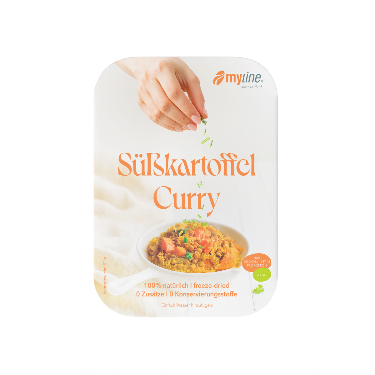 Genuss Gericht Süßkartoffel Curry (vegan)