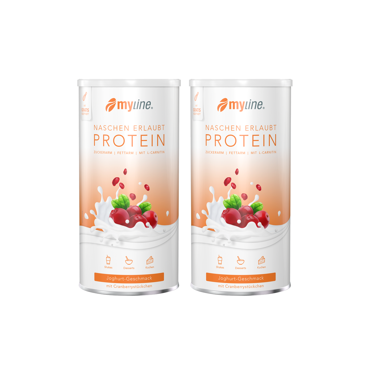 Protein Joghurt mit Cranberry Stückchen