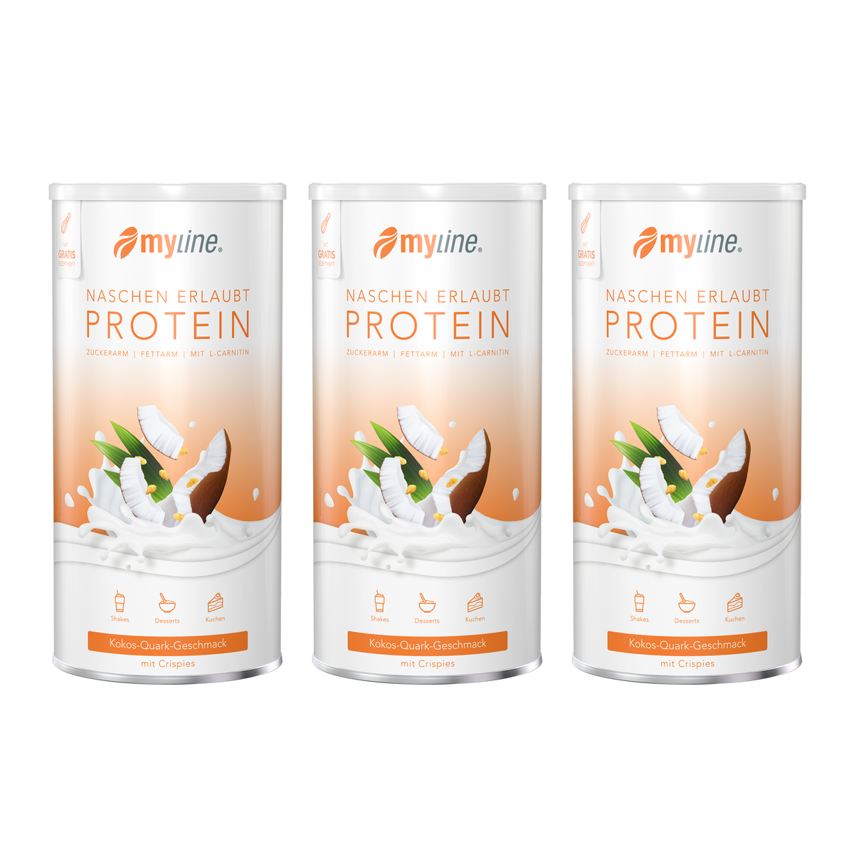 Protein Kokos-Quark mit Crispies