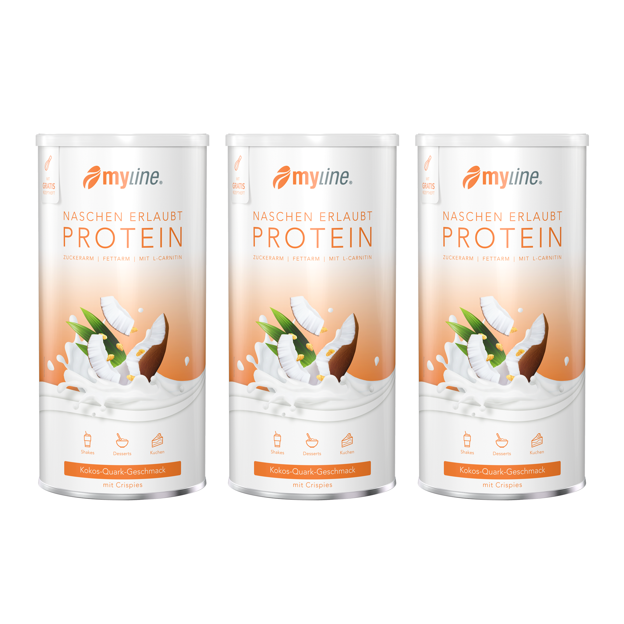 protein shake mit l carnitin Layenberger 3K 360g Dose 38,86 /kg Glutenfrei Eiweiss L- Carnitine (2000 mg) Protein Kokos-Quark mit Crispies