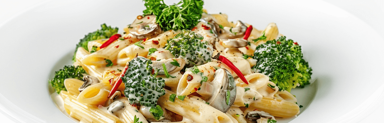 Penne mit Frischkäsesoße